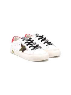 Golden Goose Kids кеды с нашивками