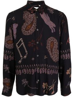 PAUL SMITH рубашка с принтом пейсли