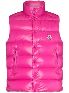 Moncler дутый жилет Tibb с нашивкой-логотипом