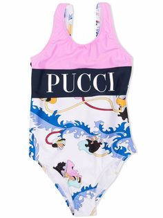 Emilio Pucci Junior купальник с логотипом