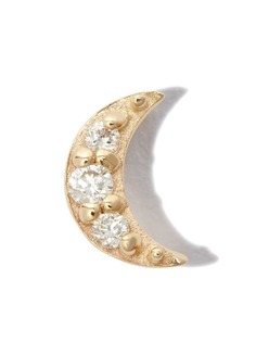 Otiumberg серьги-гвоздики Moon из желтого золота