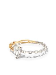 Yvonne Léon кольцо из желтого и белого золота с бриллиантом
