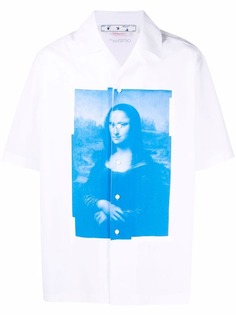 Off-White рубашка Monalisa Holiday с короткими рукавами