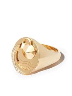 Foundrae перстень Aquarius из желтого золота
