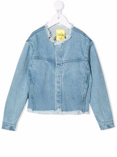 MarquesAlmeida KIDS джинсовая куртка с бахромой