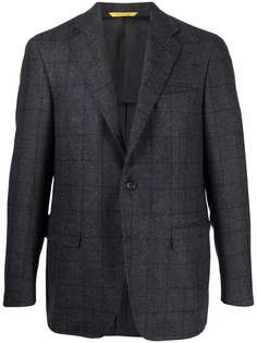 Canali однобортный пиджак в клетку