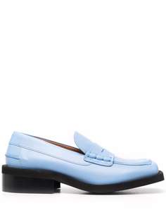 GANNI square-toe penny loafers