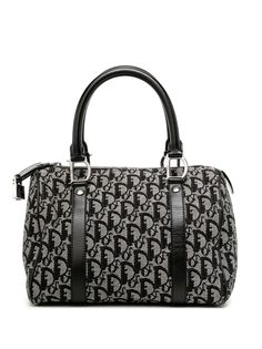 Christian Dior мини-сумка Boston 2002-го года с узором Trotter