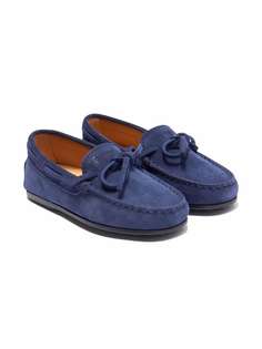 Tods Kids лоферы с завязками