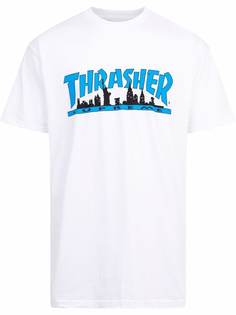 Supreme футболка Skyline из коллаборации с Thrasher