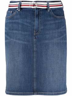 Tommy Jeans джинсовая юбка Rome с завышенной талией