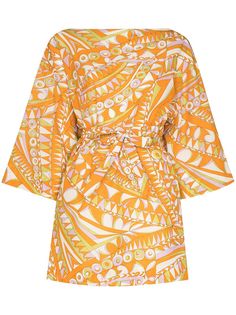 Emilio Pucci пляжное платье с принтом Bandierine
