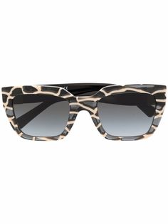 Valentino Eyewear солнцезащитные очки в квадратной оправе