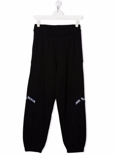 Balmain Kids джоггеры с логотипом