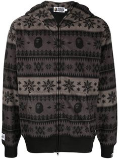 A BATHING APE® худи на молнии с принтом Bape