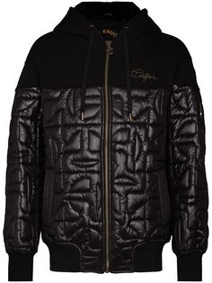 Moose Knuckles стеганое худи на молнии из коллаборации с Telfar