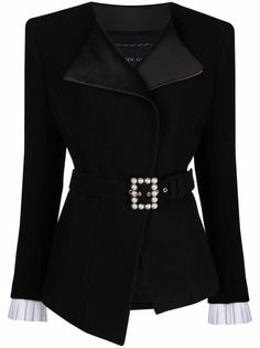 Andrew Gn блейзер асимметричного кроя с поясом