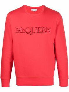 Alexander McQueen толстовка с вышитым логотипом