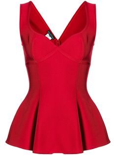 Herve L. Leroux топ с баской