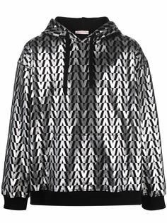 Valentino худи с принтом Optical Valentino