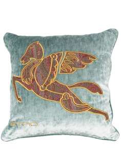 ETRO HOME бархатная подушка с узором Pegasus
