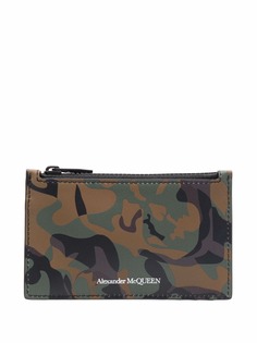 Alexander McQueen картхолдер с камуфляжным принтом