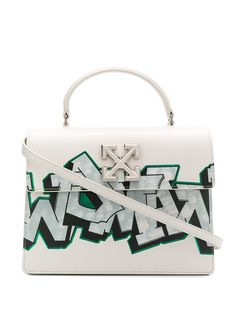 Off-White сумка-тоут Jitney с принтом граффити