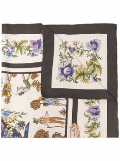 Hermès шелковый платок Les Jardiniers du Roy 1967-го года Hermes