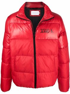 Calvin Klein Jeans пуховик с логотипом
