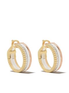 Boucheron золотые серьги-кольца Quatre White Edition с бриллиантами