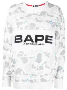 A BATHING APE® камуфляжная толстовка с логотипом Bape