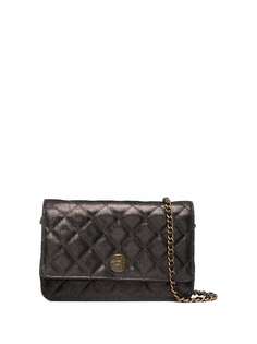 Chanel Pre-Owned стеганый кошелек 2013-2014-го года с цепочкой и логотипом CC