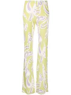 Emilio Pucci брюки bootcut с принтом Farfalle
