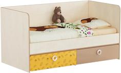 Кровать-чердак Маша и Медведь Happy Days три спинки Smart