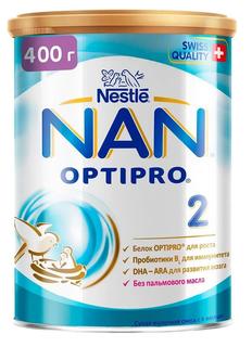 NAN® 2 Optipro Сухая молочная смесь для роста, иммунитета и развития мозга с 6 месяцев, 400гр