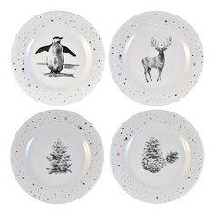 Тарелки тарелка MOST B&W 27см обеденная фарфор микс дизайна