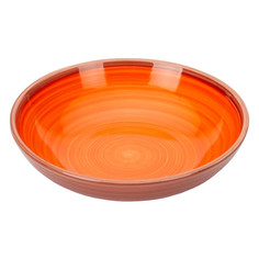 Тарелки тарелка FIORETTA Wood Orange 20см глубокая керамика