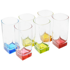 Стаканы в наборах набор стаканов LUMINARC Sterling rainbow 6шт 330мл высокие стекло