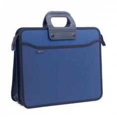 Пластиковая папка-портфель attache на 4 отделения, а4+, 390x320, темно синий 207583