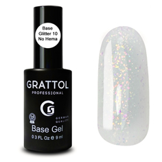 Grattol, База Rubber Glitter №10