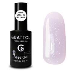 Grattol, База Rubber Glitter №12
