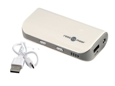 Внешний аккумулятор Ross&Moor Power Bank PB05P 4000mAh White Выгодный набор + серт. 200Р!!!