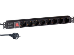 Сетевой фильтр ExeGate ServerPro PDU-19H803 8 Sockets 2m Black EX280842RUS