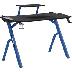 Компьютерный стол Skyland SKILL CTG-001, чёрный/синий