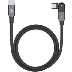 Кабель Deppa USB-C-USB-C, поворотный, 1.2 м, чёрный