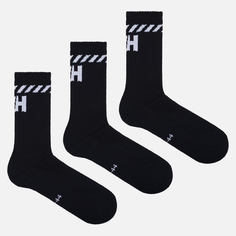 Комплект носков Helly Hansen 3-Pack Sport, цвет чёрный, размер 42-44 EU