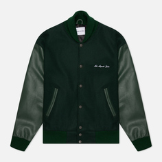 Мужская куртка бомбер MKI Miyuki-Zoku College Varsity, цвет зелёный