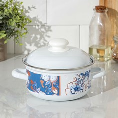 Кастрюля flowers, 1,5 л Доляна