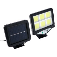 Прожектор светодиодный на выносной солнечной батарее, пульт, 18 вт, cob led, 6500к Luazon Lighting