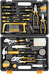 Профессиональный набор инструмента для дома в чемодане Deko DKMT102 (102 предмета) черно-желтый ДЕКО
